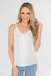 Happy Together Ruffle Tank Top- Ivory