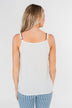 Happy Together Ruffle Tank Top- Ivory