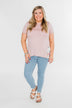Lift My Spirits Floral Ruffle Top- Mauve
