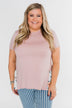 Lift My Spirits Floral Ruffle Top- Mauve