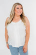 Happy Together Ruffle Tank Top- Ivory