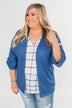 The Perfect Knit Cardigan- Cobalt Blue