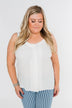 Happy Together Ruffle Tank Top- Ivory