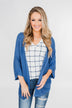 The Perfect Knit Cardigan- Cobalt Blue