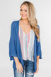 The Perfect Knit Cardigan- Cobalt Blue