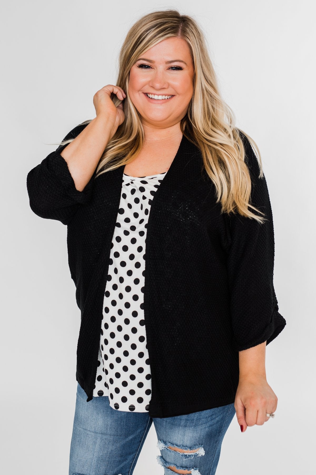 Black & White Polka Dot Tank Top
