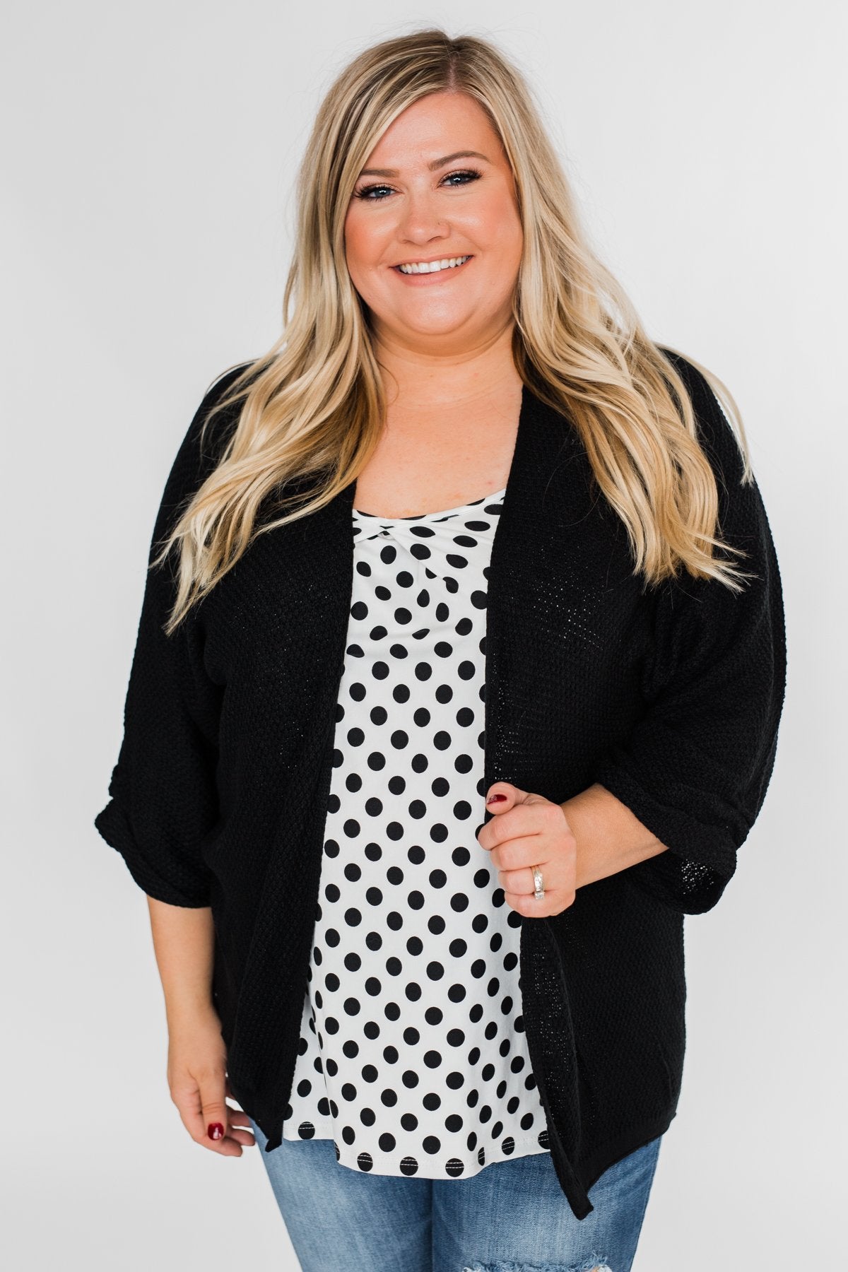 Black & White Polka Dot Tank Top