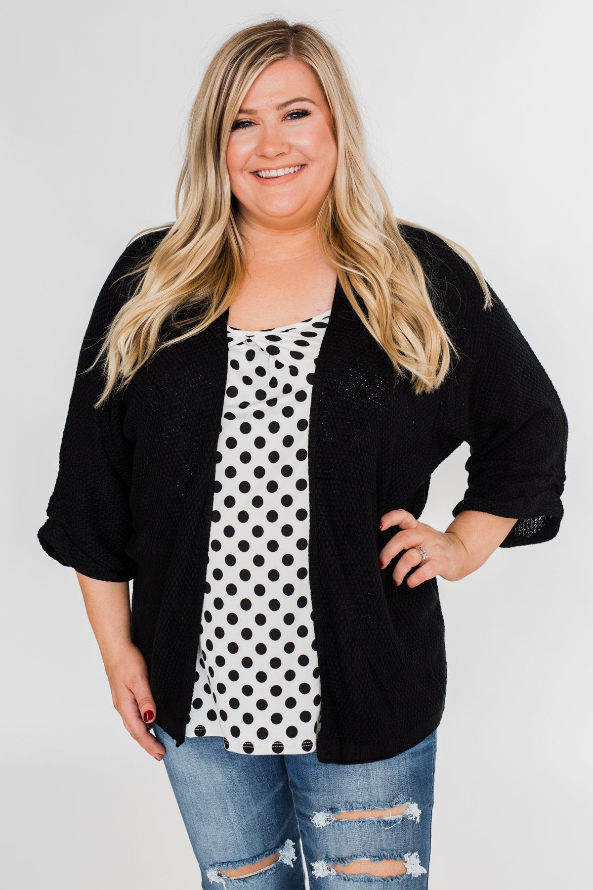 Black & White Polka Dot Tank Top