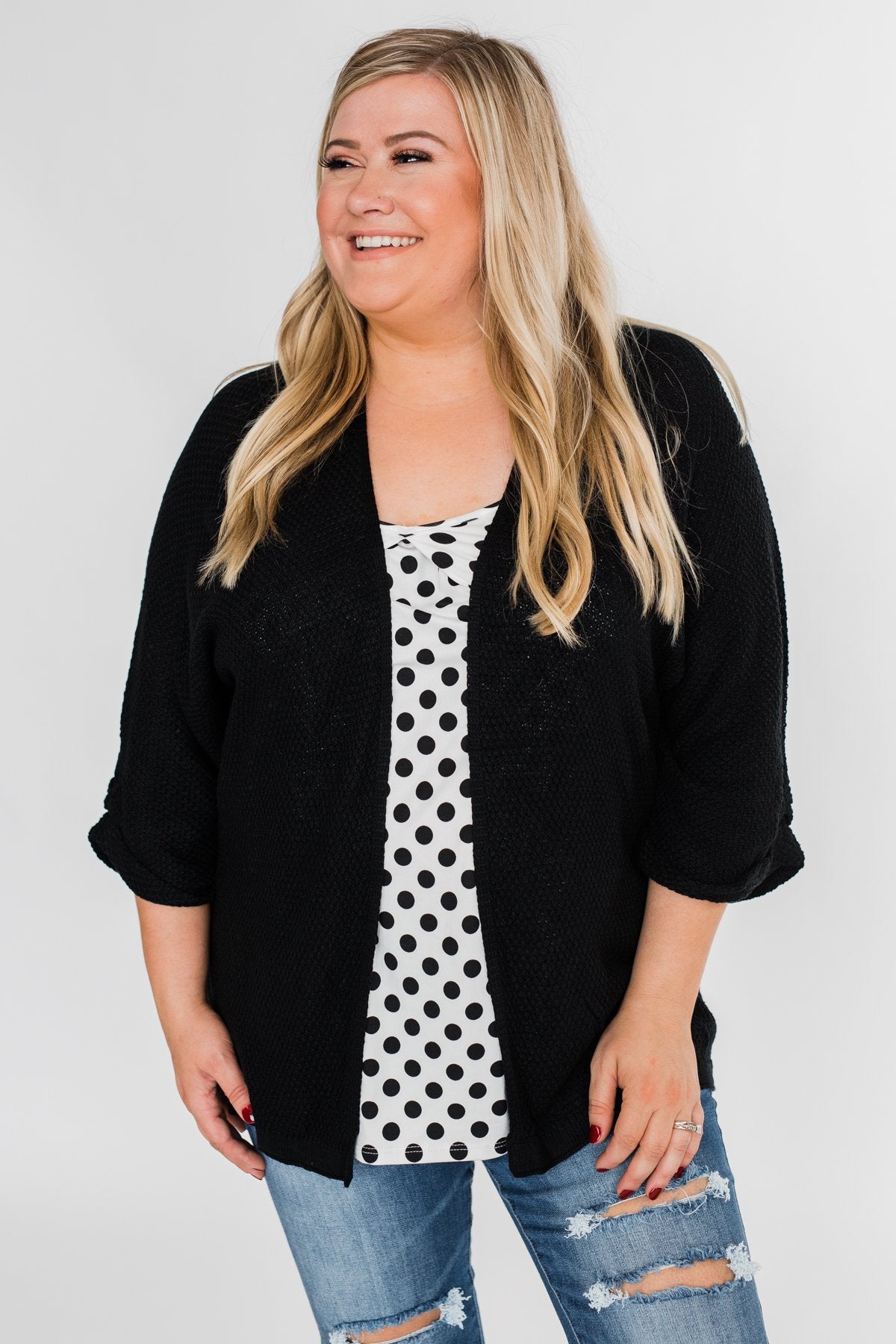 Black & White Polka Dot Tank Top