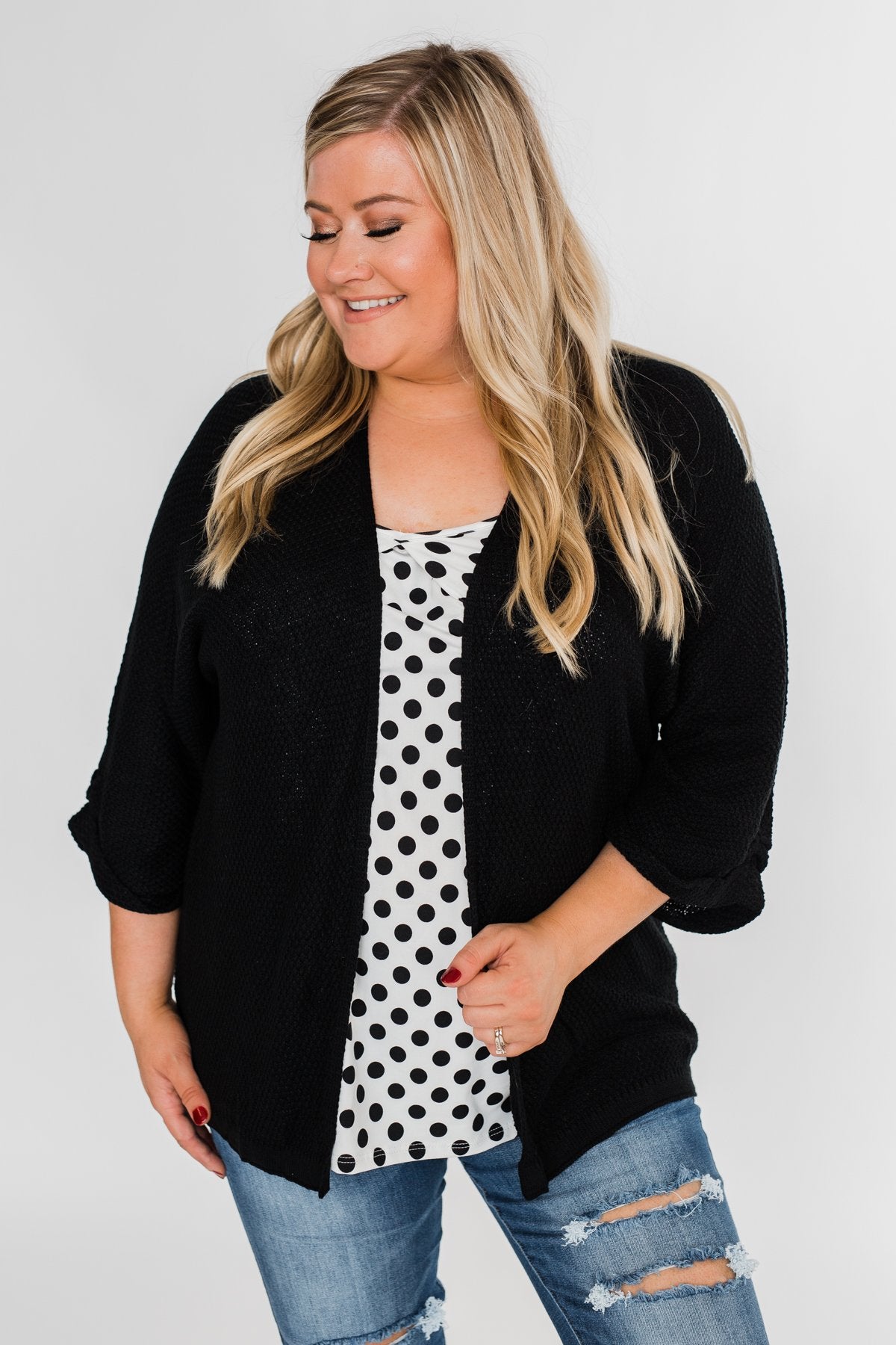 Black & White Polka Dot Tank Top