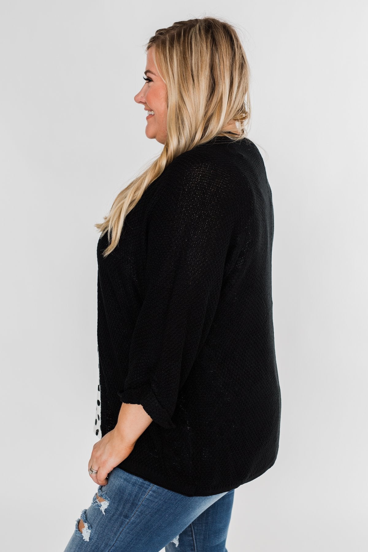 The Perfect Knit Cardigan- Black
