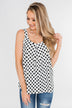 Black & White Polka Dot Tank Top