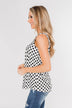 Black & White Polka Dot Tank Top