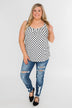 Black & White Polka Dot Tank Top
