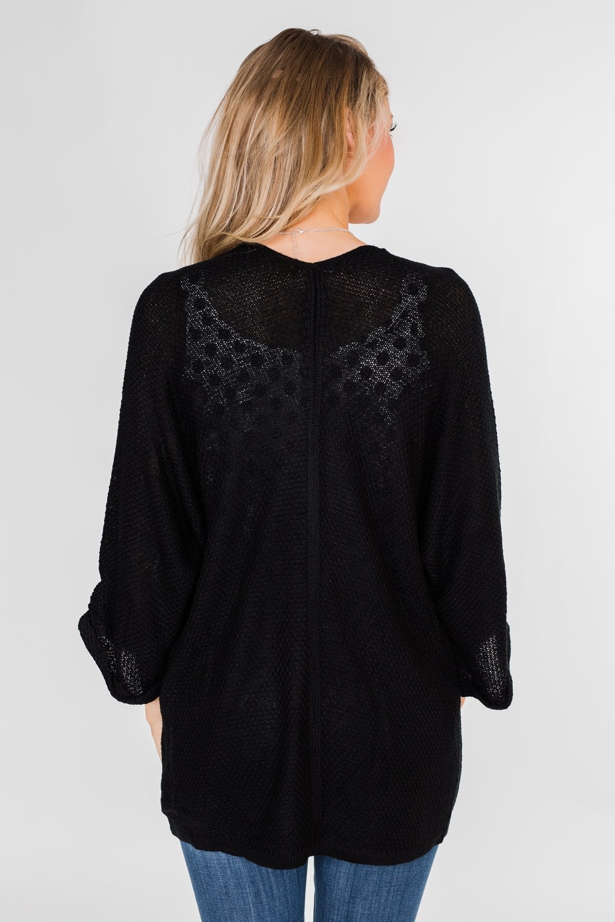 The Perfect Knit Cardigan- Black