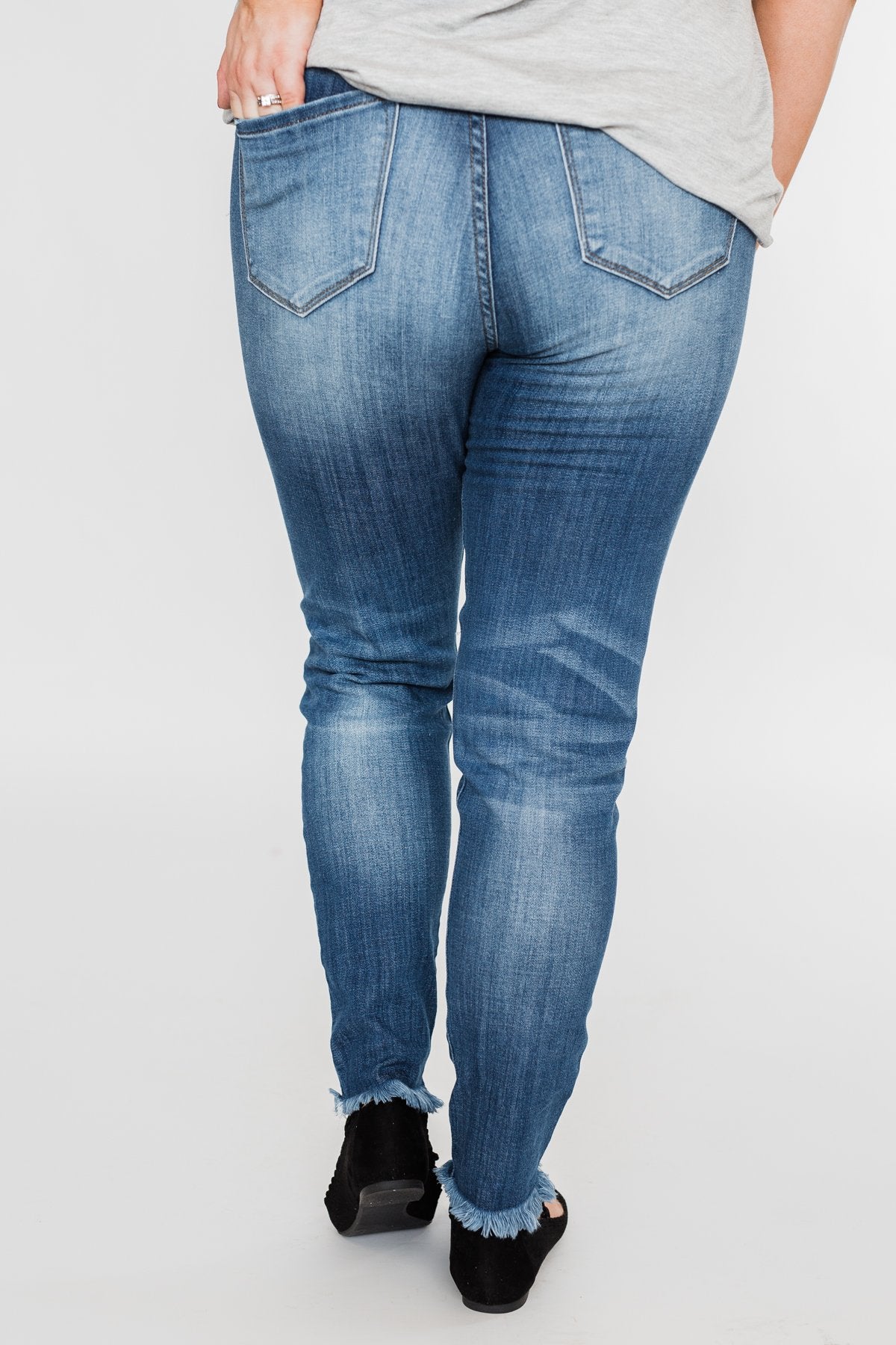 KanCan Distressed Skinny Jeans- Sammy Wash