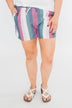 Multi Colored Fashion Shorts- Pink & Fuchsia