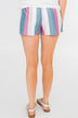 Multi Colored Fashion Shorts- Pink & Fuchsia