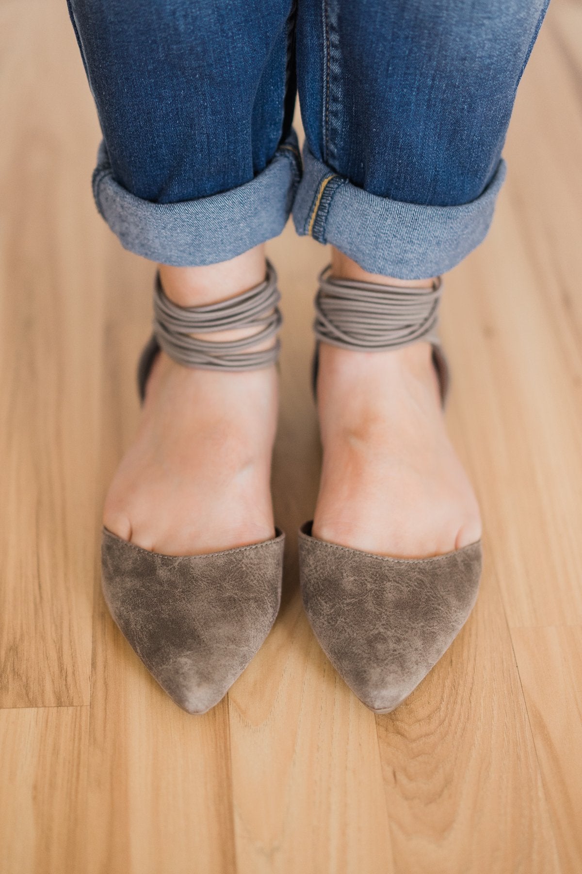 Rampage Pretty Flats- Dark Taupe