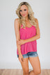 Brighten My Day Tank Top- Fuchsia – The Pulse Boutique