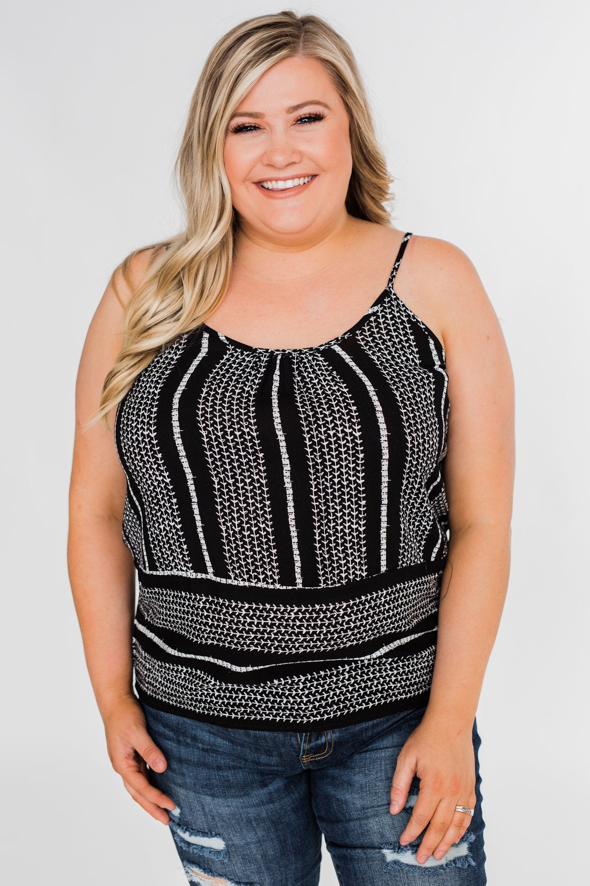 Amazed by Beauty Shift Tank Top- Black