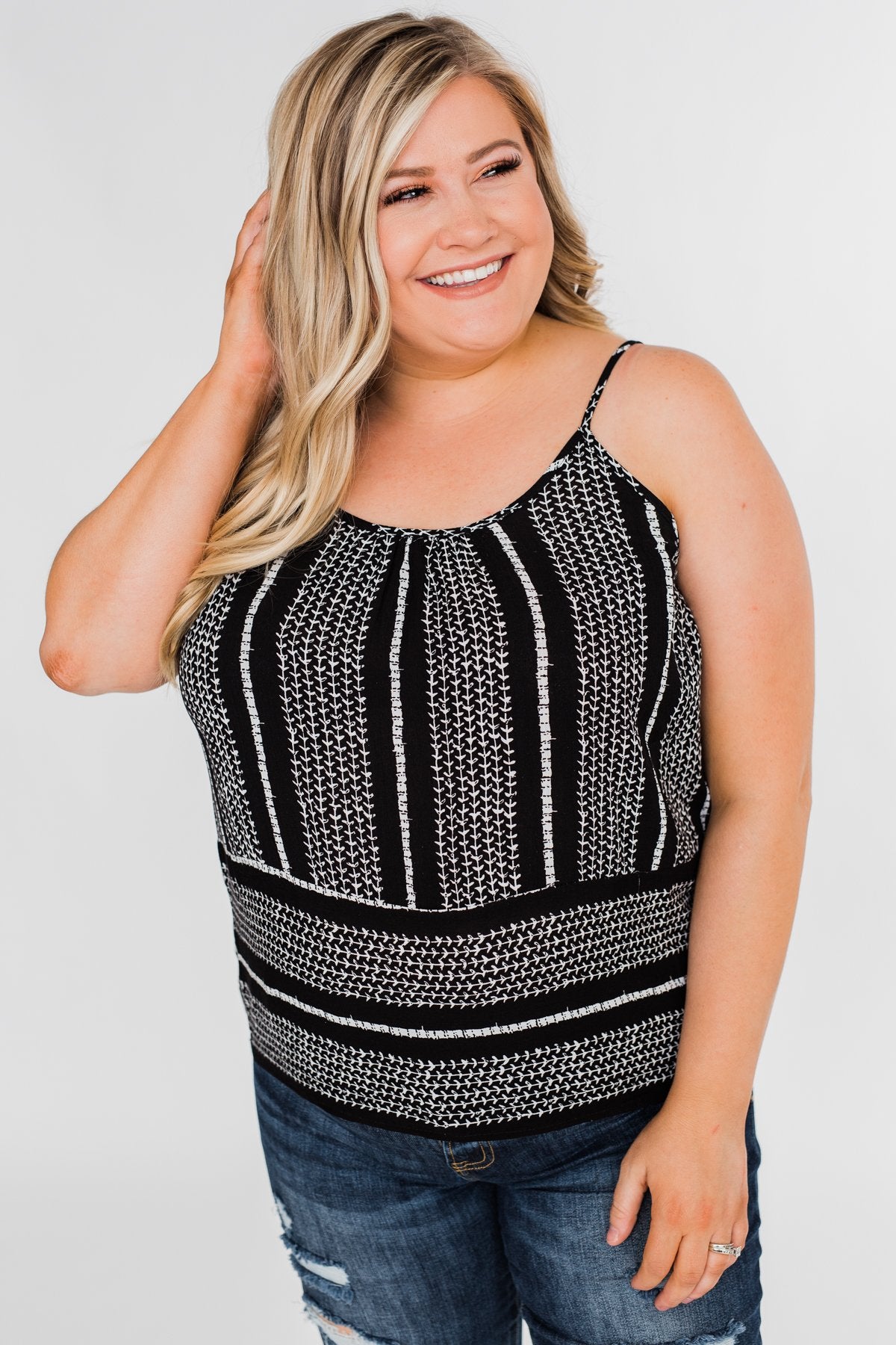 Amazed by Beauty Shift Tank Top- Black