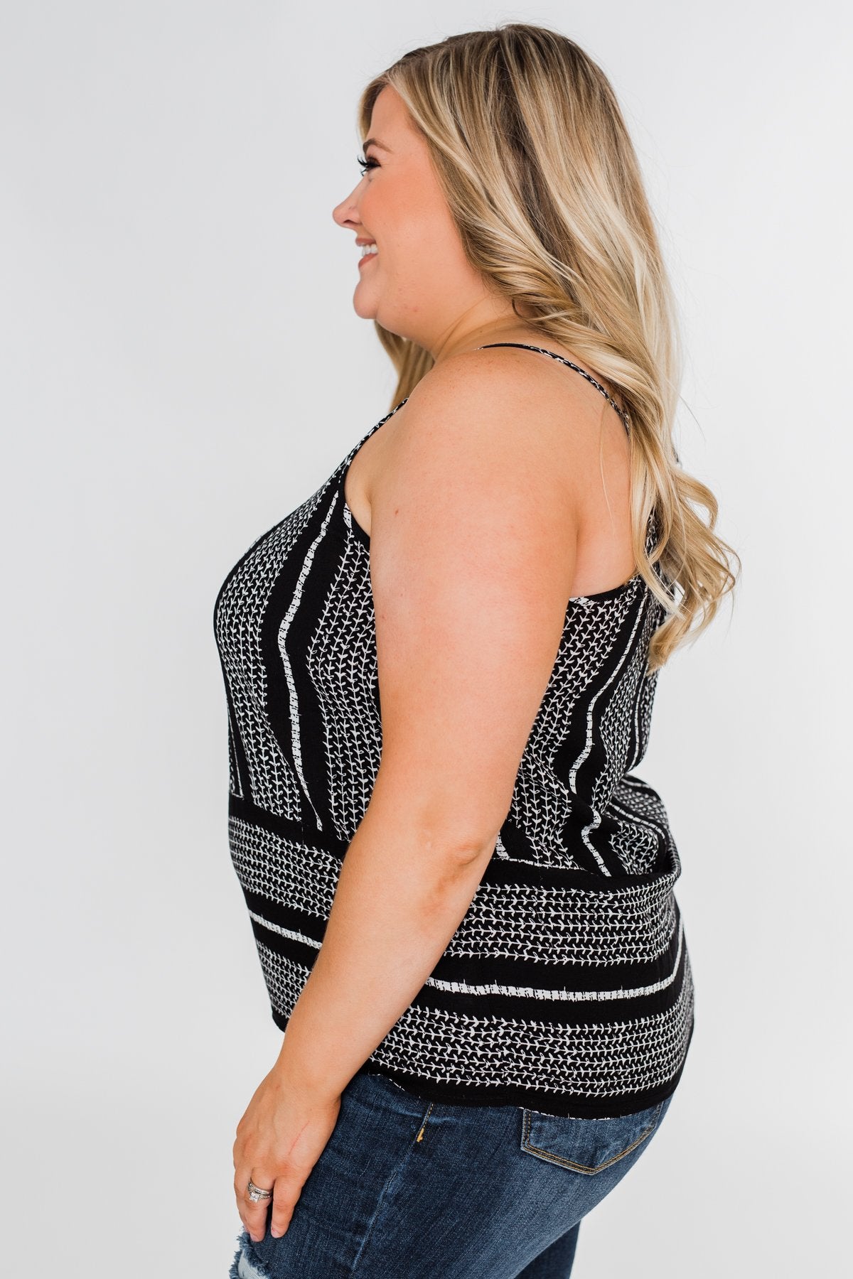 Amazed by Beauty Shift Tank Top- Black