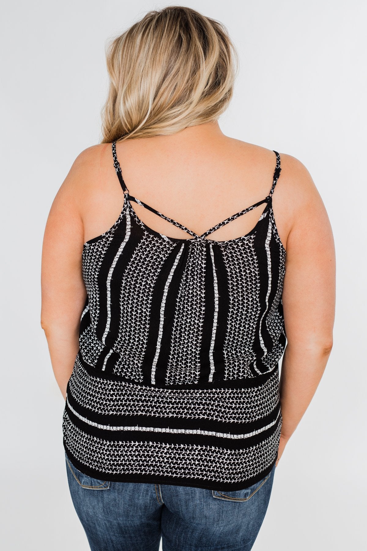 Amazed by Beauty Shift Tank Top- Black