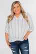 By the Beach Blouse- Blue and Yellow
