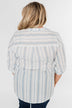 By the Beach Blouse- Blue and Yellow