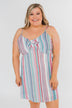 So Sweet Striped Dress- Multi Colored