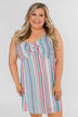 So Sweet Striped Dress- Multi Colored