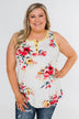 The Life I'm Living Floral Tank Top- Yellow