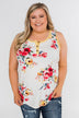 The Life I'm Living Floral Tank Top- Yellow