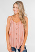 Blushing in Peach Tank Top- Peach