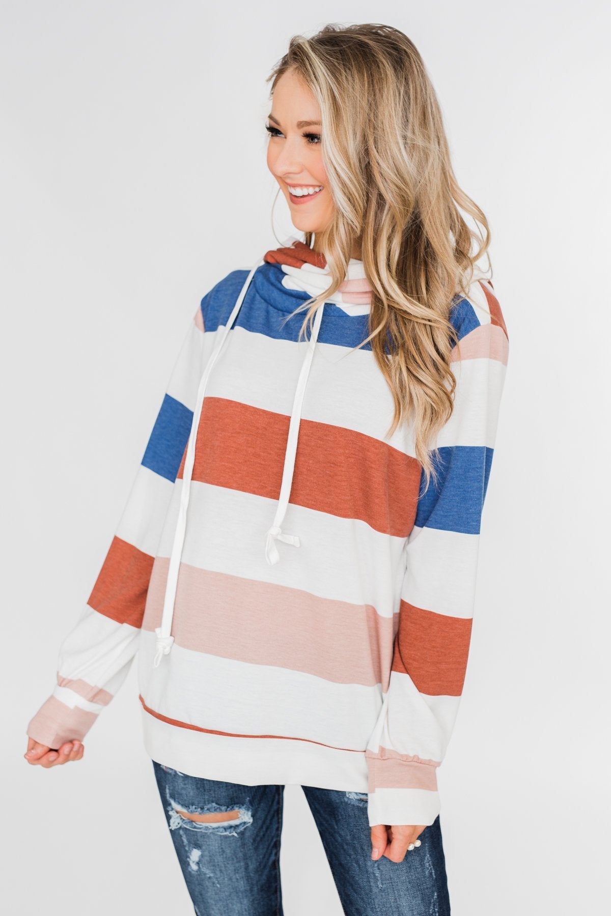 You'll Come Knocking Overlap Hoodie- Spice