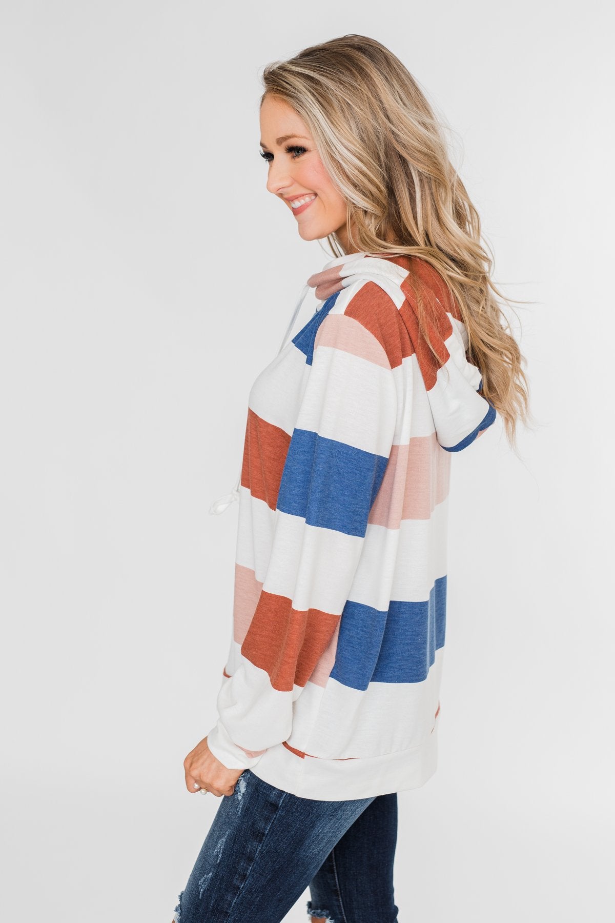 You'll Come Knocking Overlap Hoodie- Spice