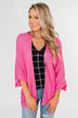The Perfect Knit Cardigan- Pink