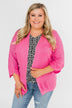 The Perfect Knit Cardigan- Pink