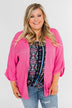 The Perfect Knit Cardigan- Pink