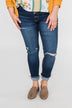 C'est Toi Distressed Skinny Jeans- Jade Wash