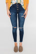 C'est Toi Distressed Skinny Jeans- Jade Wash