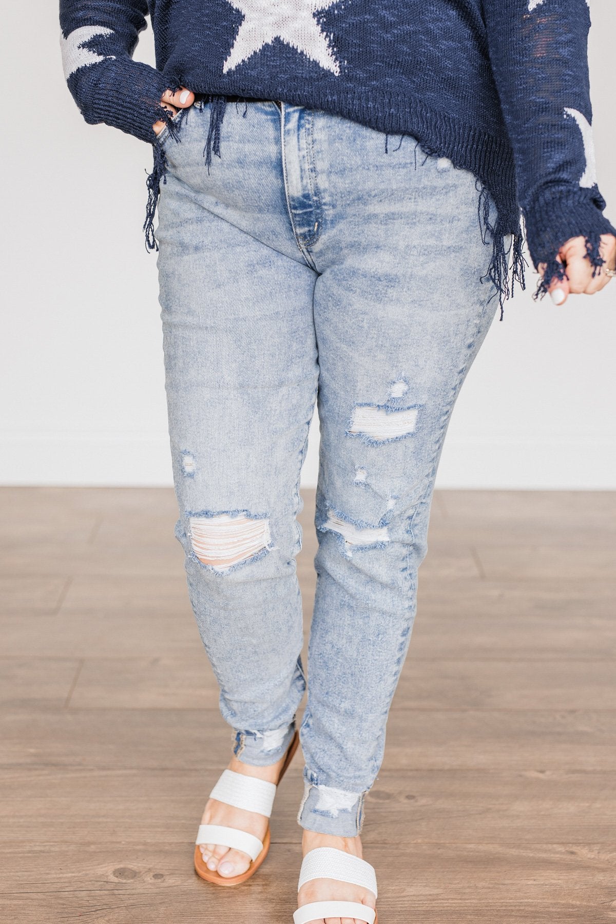 KanCan Distressed Skinny Jeans- Hayden Wash
