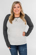 Greetings to You  Ribbed Top- Grey
