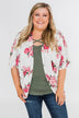 You Make Me Speechless Floral Kimono- Ivory
