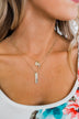"Faith" Charm Necklace- Gold
