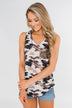 Hidden From You Glam Pocket Top- Camo