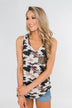 Hidden From You Glam Pocket Top- Camo