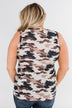 Hidden From You Glam Pocket Top- Camo