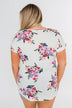Look at You Floral Twist Top- Ivory